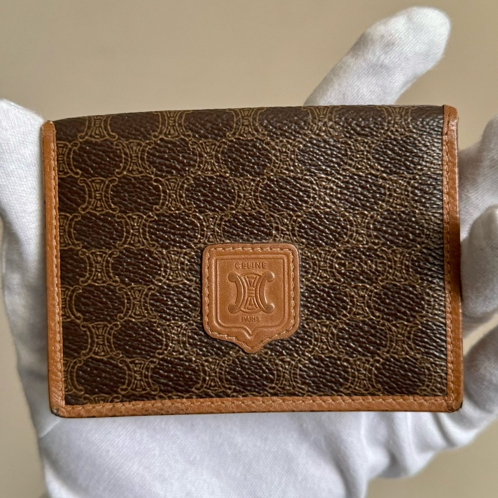 Celine Macadam Bifold Cardholder Wallet - Brown